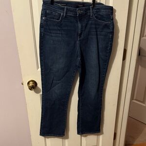 NYDJ Women's Dark Blue Straight Leg Jeans